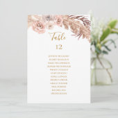 Boho Botanical | Tabel aantal zitplaatsen (Staand voorkant)