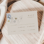 Boho Botanical Wedding RSVP Enclôture Card
