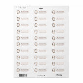 Boho Botanicals Kerst Retouradres Label (Full Sheet)