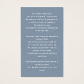Boho Botanique Dusty Blue Photo Funeral Card (Dos)