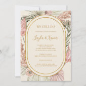 Boho Botanisch stoffige Roos dat we nog steeds geb Kaart (Voorkant)