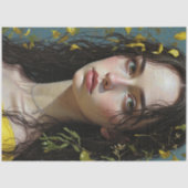 Boho Botanisch Vrouw Decoupage Tissuepapier (Voorkant)