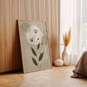 Boho Botanische Bloem Poster