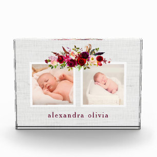 Boho Botanische Floral met twee foto's op zachte g