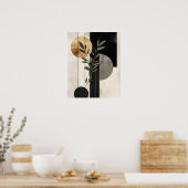 Boho Botanische Geometrische Illustratie Poster (Keuken)