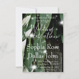 Boho botanische kruid verlaat rustiek Schuur-hout Kaart