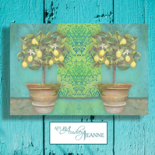 BOHO Botanische Lemon Boom Moderne  ontkoppeling Tissuepapier