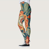 Boho Botanische stoffen Leggings (Links)
