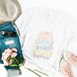 Boho Botanische Tuinier Quote T-shirt