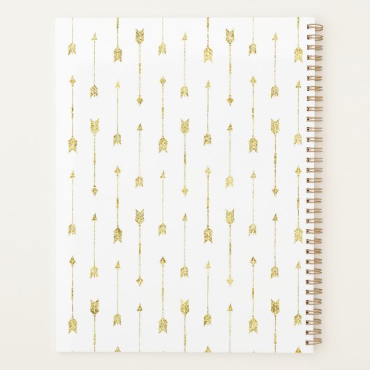  Boho Bouquet gepersonaliseerd Planner (Achterkant)