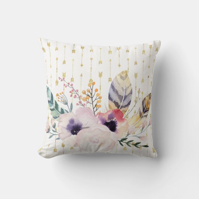 Boho Bouquet Kussen (Voorkant)