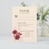 Boho Bourgogne Rose RSVP (Debout devant)