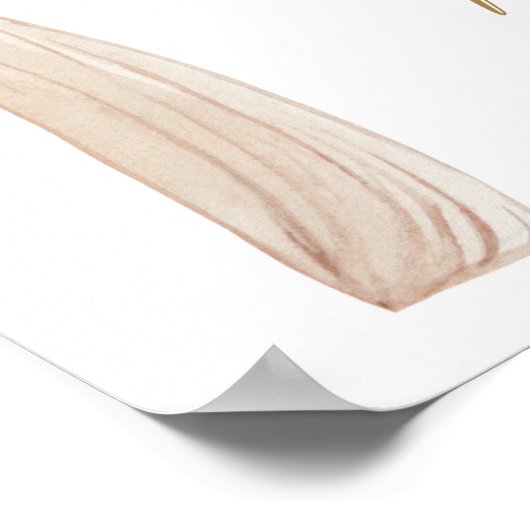 Boho Bourgondië Bloemrijke Marsala Verloving Feest Poster (Hoek)