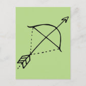 Boho Bow Doodle Briefkaart (Voorkant)