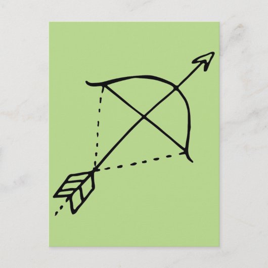 Boho Bow Doodle Briefkaart (Voorkant)