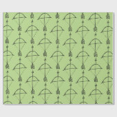 Boho Bow Doodle Cadeaupapier (Vlak)