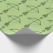 Boho Bow Doodle Cadeaupapier (Hoek)