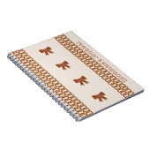Boho Bows Journal Notebook - Earthtones (Côté Droit)