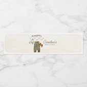 Boho Boy Baby Clothes Baby Shower Waterfles Etiket (Enkel label)