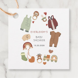Boho Boy Baby shower Gift Label