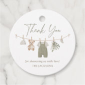 Boho Boy Babykleding Baby shower Bedankjes Labels (Voorkant)