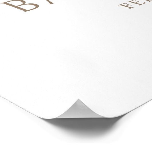 Boho Boy Babykleding Baby shower Welkomstbord Poster (Hoek)