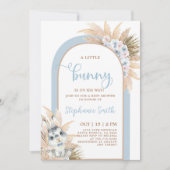 Boho Boy Bunny Baby shower Uitnodiging (Voorkant)