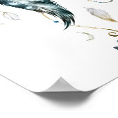 Boho Boy Feather Dream Catcher Wall Art Poster (Hoek)