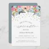 Boho Boy Sprinkle Baby shower Invitation (Devant / Derrière)