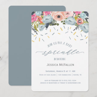 Boho Boy Sprinkle Baby shower Invitation