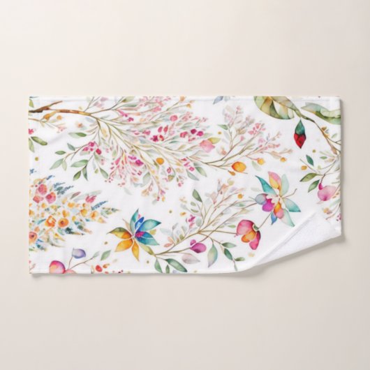 Boho, Branché, Aquarelle, Chic, Moderne, Pastel (Serviette à main)