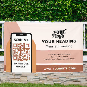 Boho Branding Professional Adverteren QR-code Spandoek