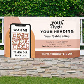 Boho Branding Professional Adverteren QR-code Spandoek