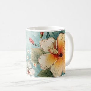 Boho Breezy Tropische Bloem Koffiemok