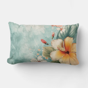Boho Breezy Tropische Bloem Kussen