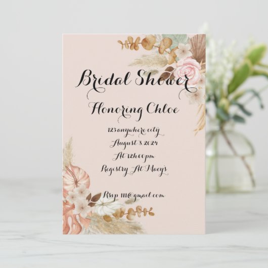 BOHO BRIDAL SHOWE INVITATION (Debout devant)
