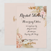 BOHO BRIDAL SHOWE INVITATION (Devant / Derrière)