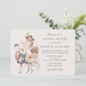 Boho Bride en Llama Vrijgezellenfeest Kaart (Staand voorkant)