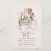 Boho Bride en Llamas Vrijgezellenfeest Kaart (Voorkant / Achterkant)