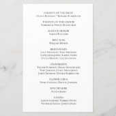 Boho Bride Groom Black White Wedding Programme (Dos)