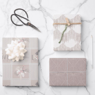 Boho Bride-set B, Tropische Romance Gift Wrap Inpakpapier Vel