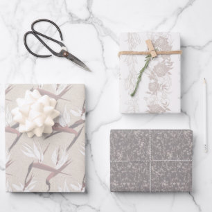 Boho Bride-set C, Tropische Romance Gift Wrap Inpakpapier Vel