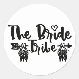 Boho Bride Tribe Bachelorette Vrijgezellenfeest Ronde Sticker