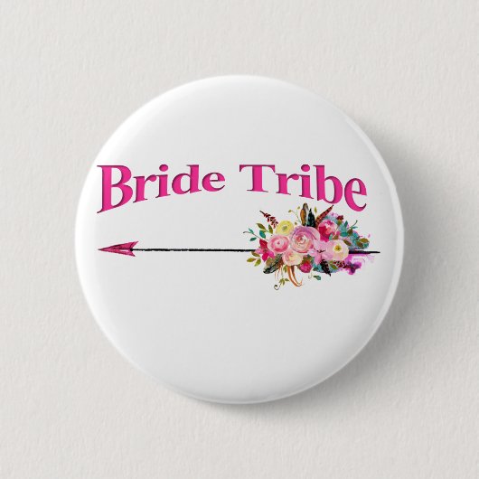 Boho Bride Tribe Ronde Button 5,7 Cm (Voorkant)