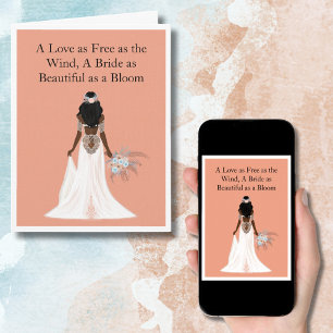 Boho Bride Vrijgezellenfeest gefeliciteerd Kaart