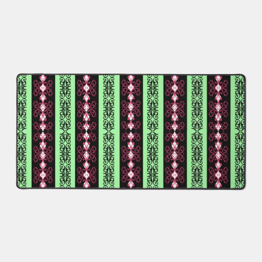 Boho Brocade Stripe Bureaumat (Voorkant)
