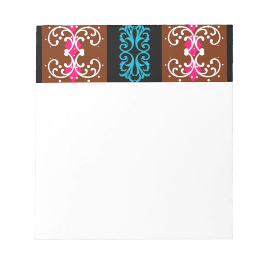 Boho Brocade Stripe Notitieblok (Voorkant)