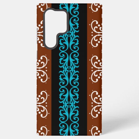 Boho Brocade Stripe Samsung Galaxy Hoesje (Achterkant)