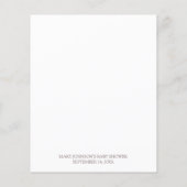 Boho Brown Beige Baby Prédictions et cartes de con (Dos)