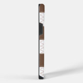 Boho Brown, Burgundy, Green en Mauve Whimsical Sp iPhone Hoesje (Rechterkant)